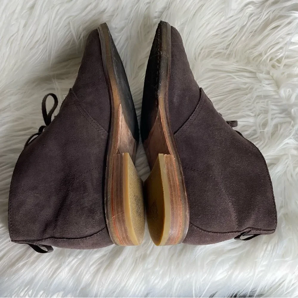 Men’s CLARKS Clarkdale Base Brown‎ Suede Chukka Desert Boots 12M